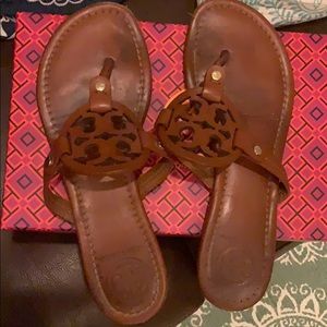 Vintage Vachetta Tory Burch Miller Sandals Sz 8.5